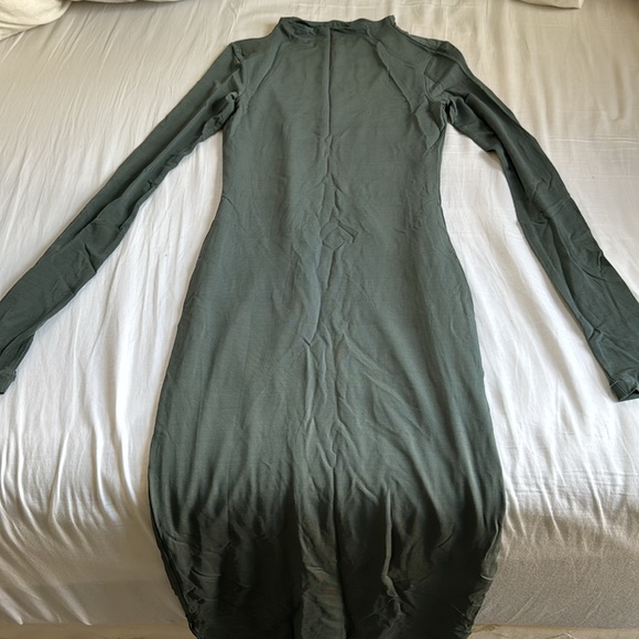 Olive green midi bodycon dress - Picture 1 of 3